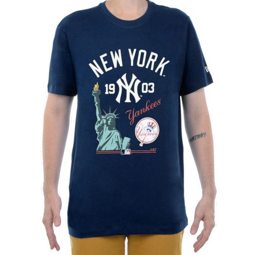 Camiseta Masculina New Era MLB New York Yankees Fan MARINHO-MBI25TSH016- -1-